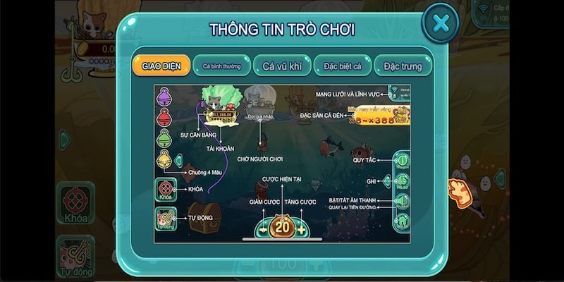 5 tính năng nổi bật trong tựa game bắn cá Fish Cat đình đám