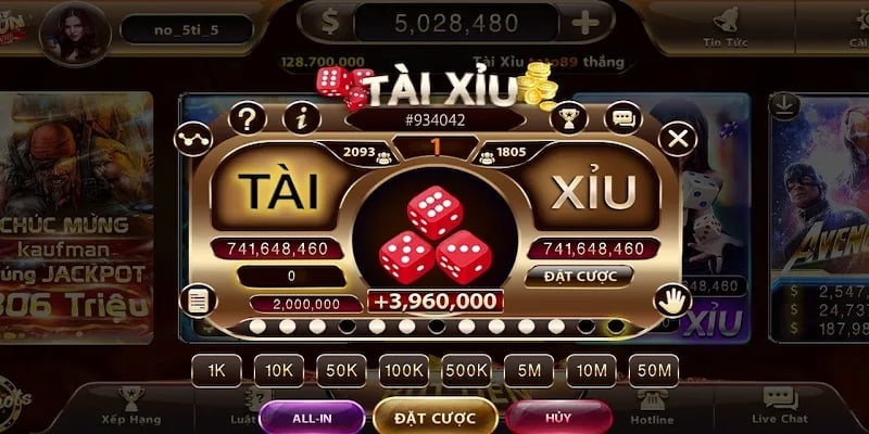 Quy trình một ván Tài Xỉu Bet88 chi tiết