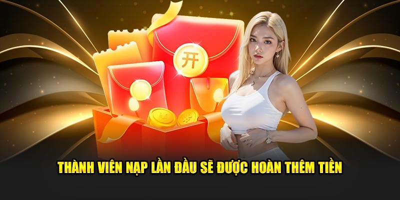 Thành viên nạp lần đầu sẽ được hoàn thêm tiền 